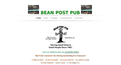 Desktop Screenshot of beanpostpub.com