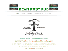 Tablet Screenshot of beanpostpub.com